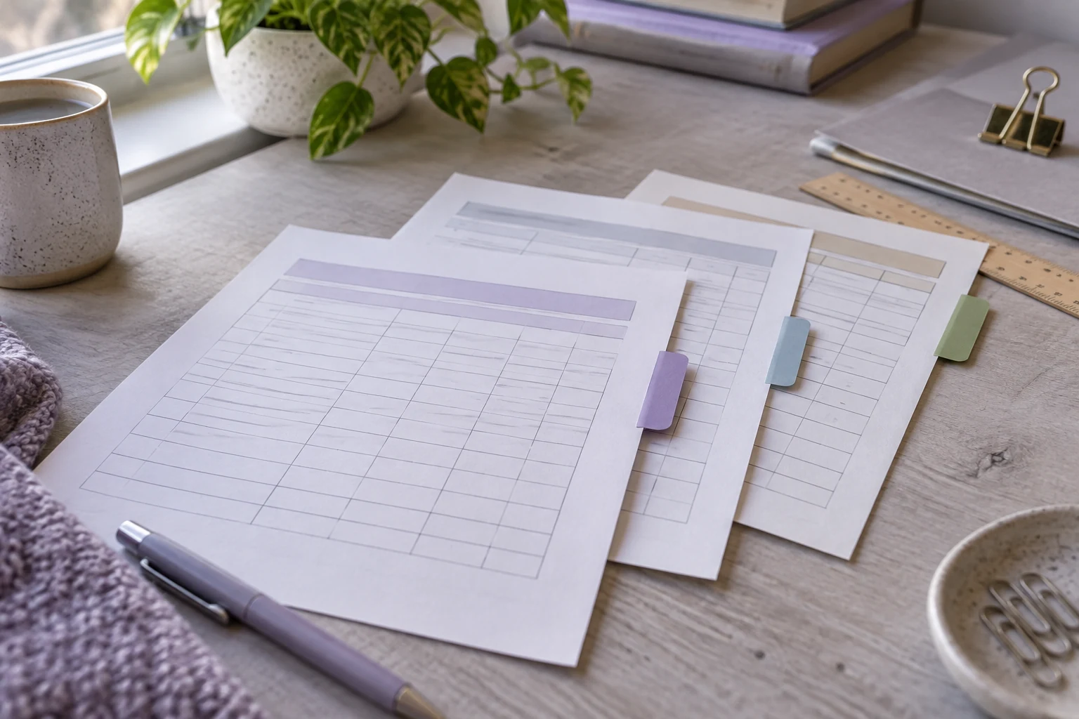 Anonymous course sheets and tabs arranged for a transfer review.