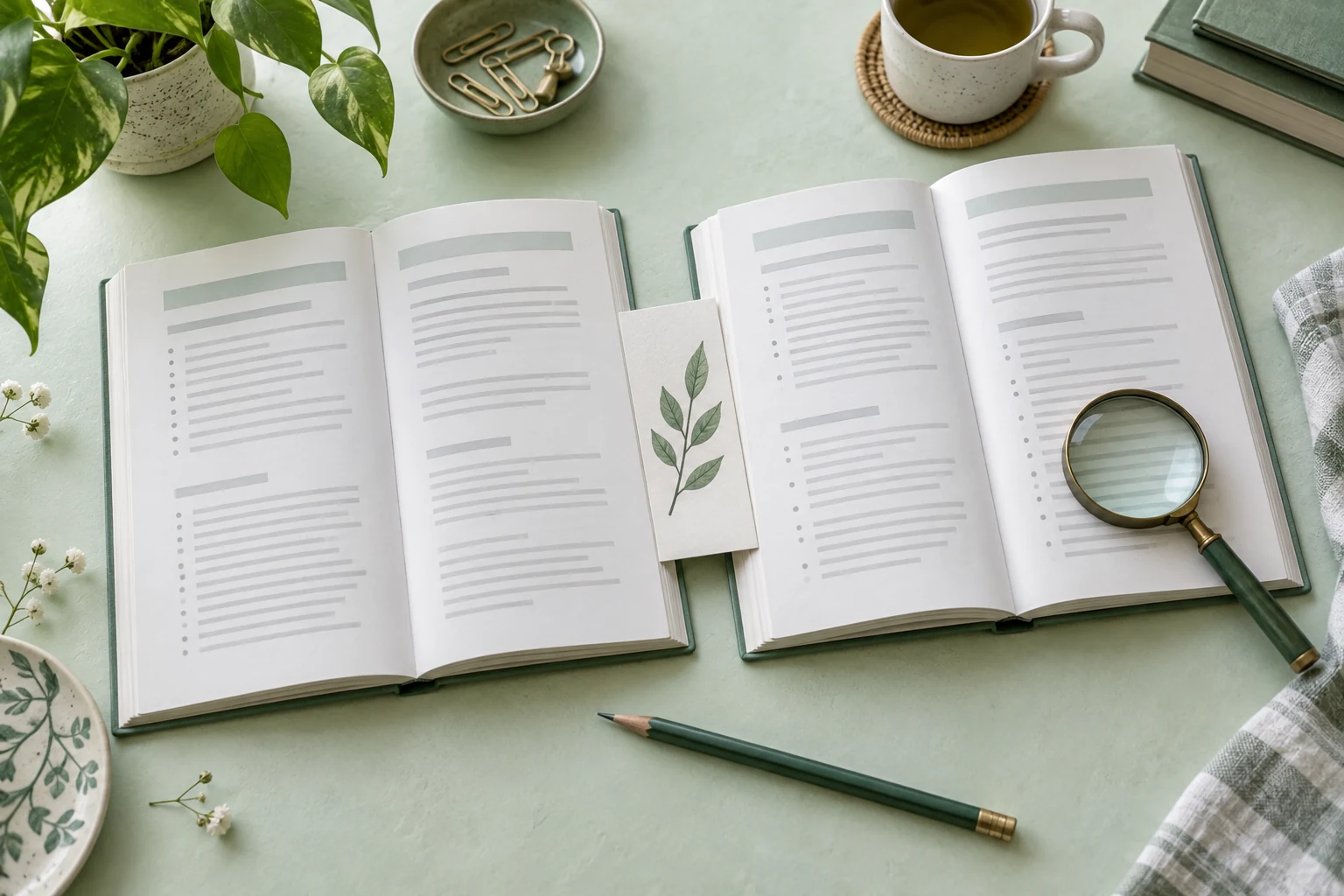Two reference booklets placed together to compare course requirements.